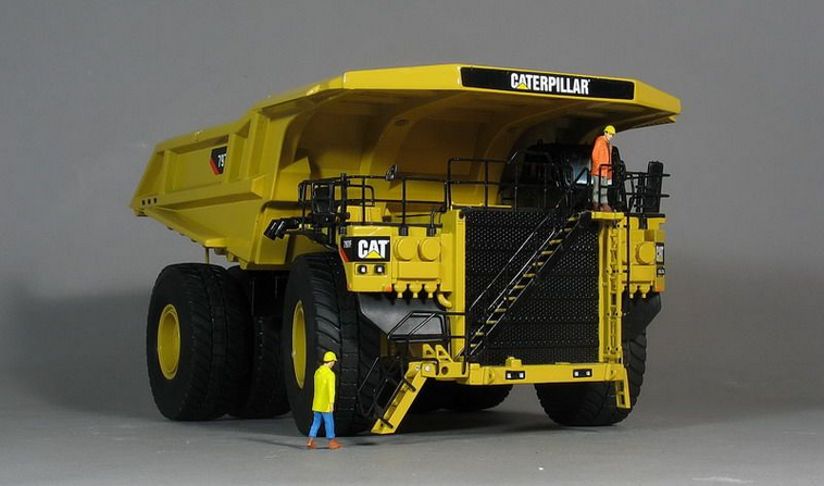 具体可参见《巨兽新成员:caterpillar797f 矿用自卸卡车》一文