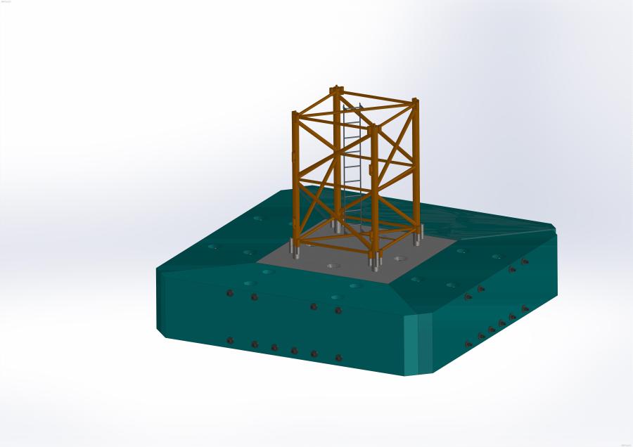 方圆集团预制分体式塔机基础试制成功