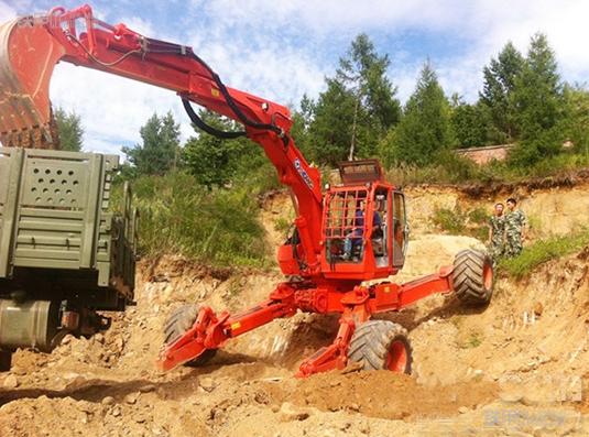 徐工自主研发全地形步履式液压挖掘机